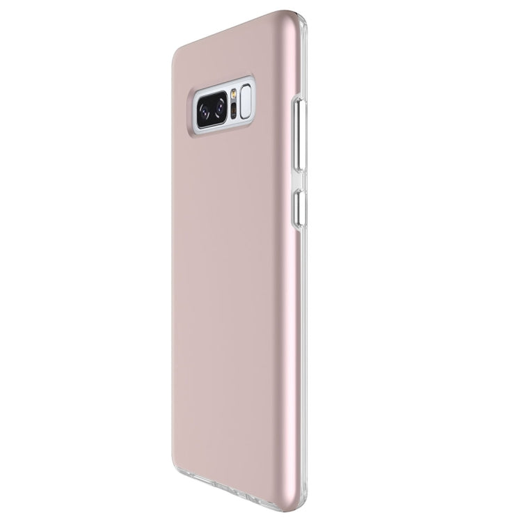 For Galaxy Note 8 PC + TPU Chrome Plated Press Button Protective Back Cover Case
