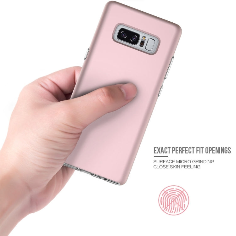 For Galaxy Note 8 PC + TPU Chrome Plated Press Button Protective Back Cover Case
