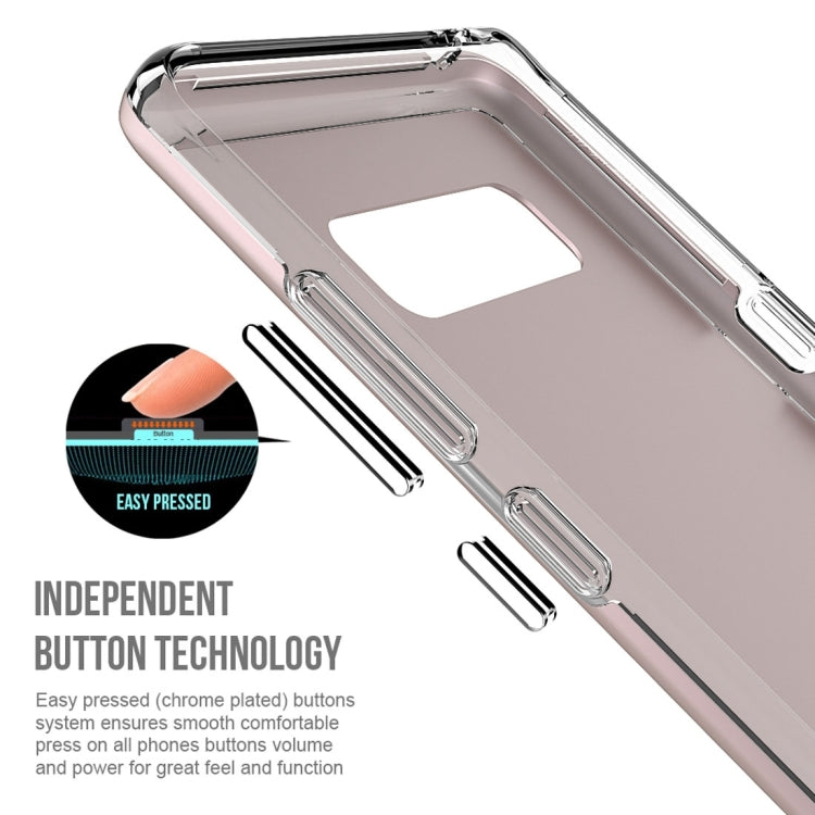 For Galaxy Note 8 PC + TPU Chrome Plated Press Button Protective Back Cover Case