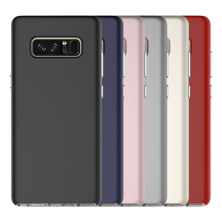 For Galaxy Note 8 PC + TPU Chrome Plated Press Button Protective Back Cover Case