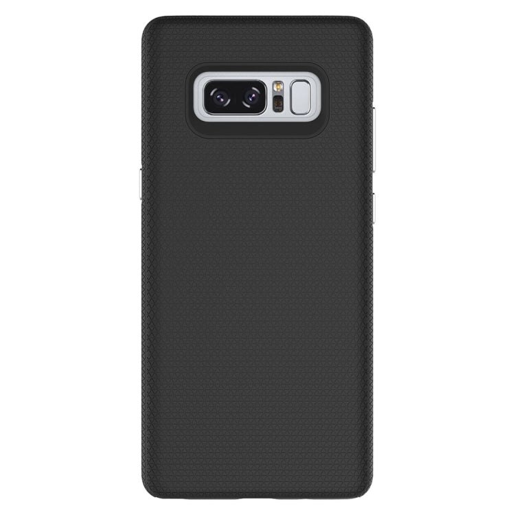For Galaxy Note 8 PC + TPU Chrome Plated Press Button Anti-slip Protective Back Cover Case