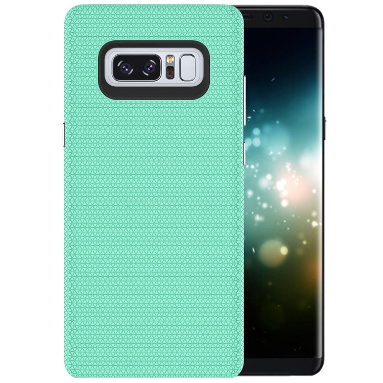 For Galaxy Note 8 PC + TPU Chrome Plated Press Button Anti-slip Protective Back Cover Case