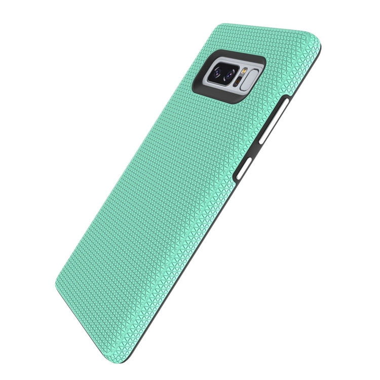 For Galaxy Note 8 PC + TPU Chrome Plated Press Button Anti-slip Protective Back Cover Case