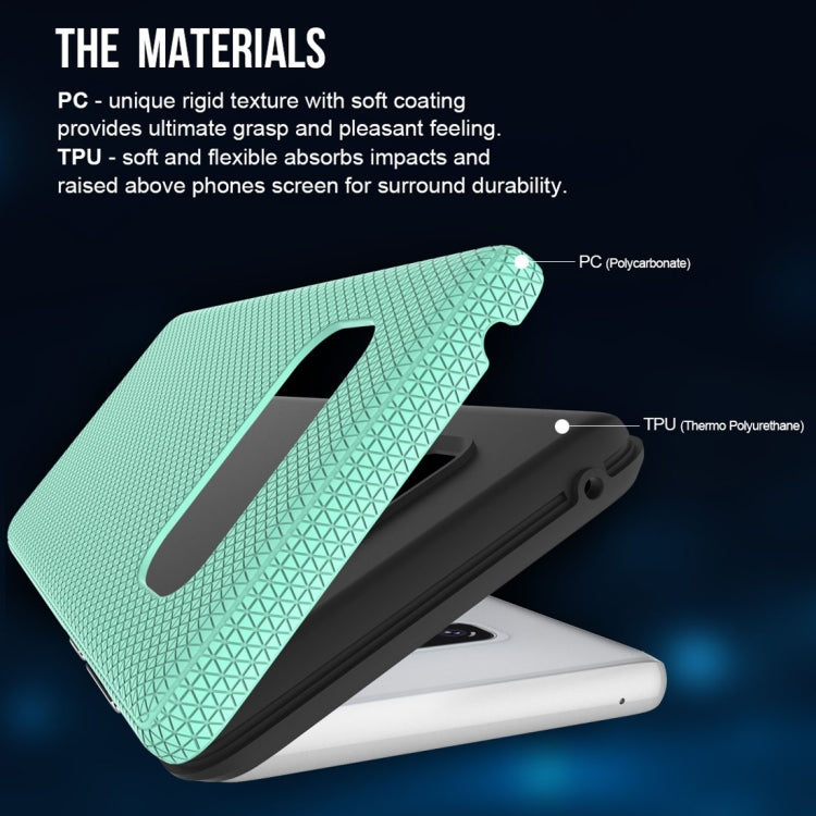 For Galaxy Note 8 PC + TPU Chrome Plated Press Button Anti-slip Protective Back Cover Case