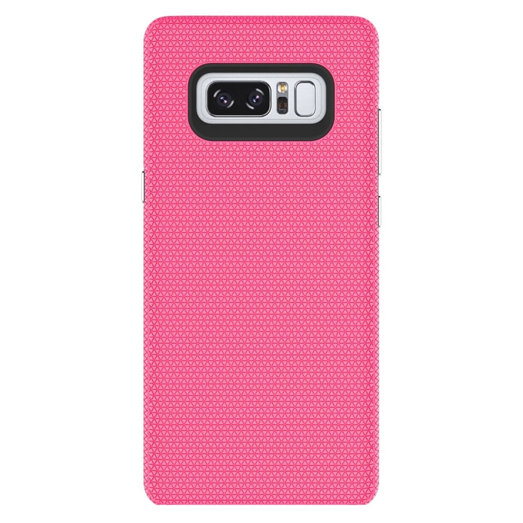For Galaxy Note 8 PC + TPU Chrome Plated Press Button Anti-slip Protective Back Cover Case