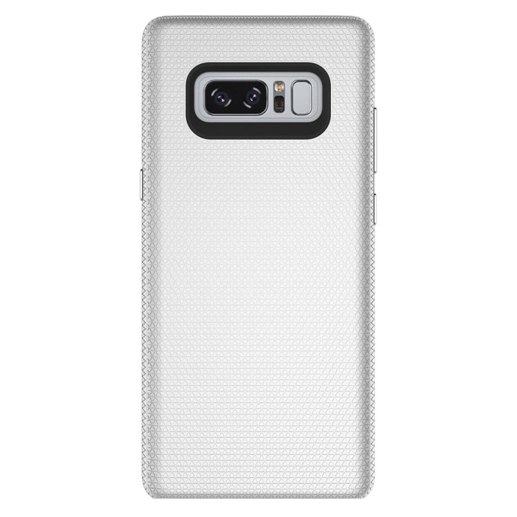 For Galaxy Note 8 PC + TPU Chrome Plated Press Button Anti-slip Protective Back Cover Case