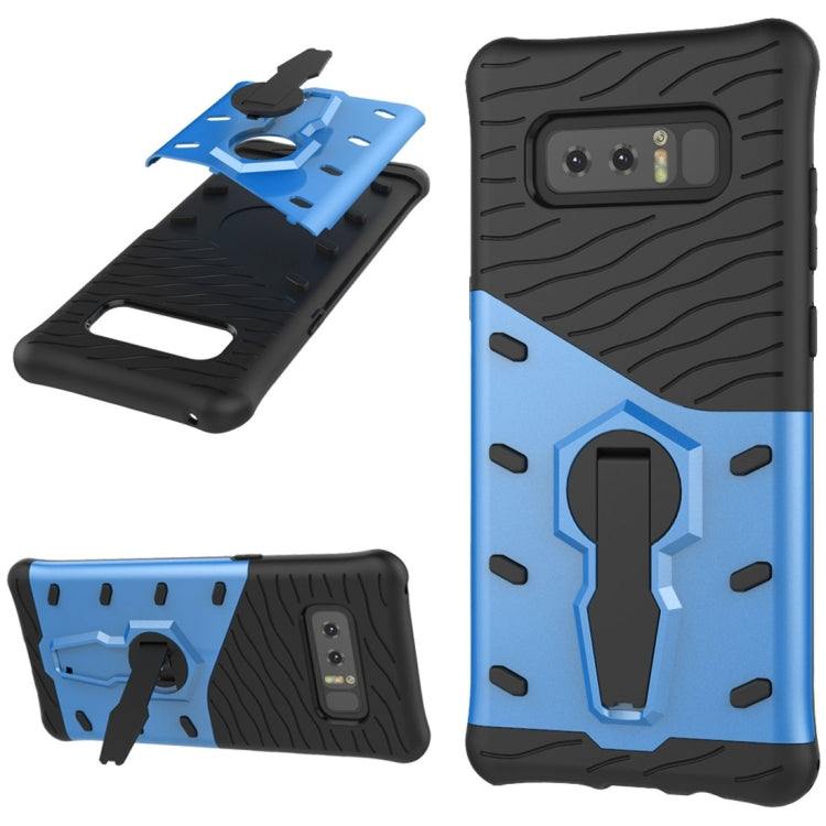 For Galaxy Note 8 PC + TPU Dropproof Sniper Hybrid Protective Back Cover Case with 360 Degree Rotation Holder