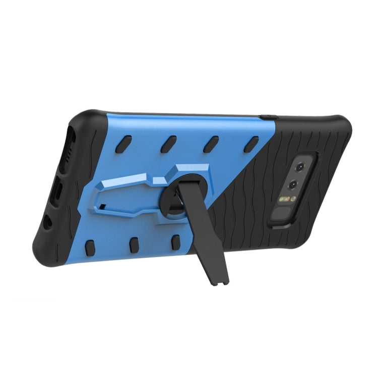 For Galaxy Note 8 PC + TPU Dropproof Sniper Hybrid Protective Back Cover Case with 360 Degree Rotation Holder