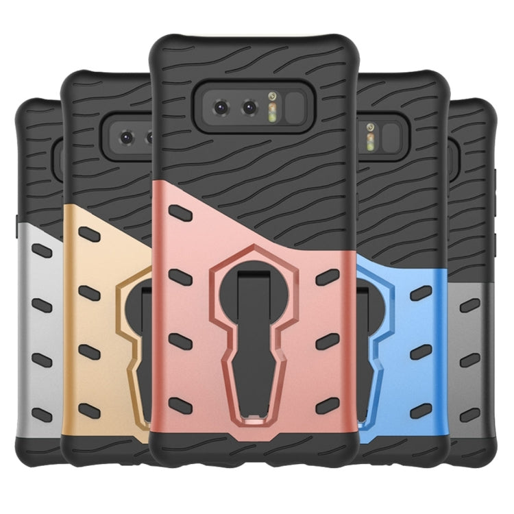 For Galaxy Note 8 PC + TPU Dropproof Sniper Hybrid Protective Back Cover Case with 360 Degree Rotation Holder