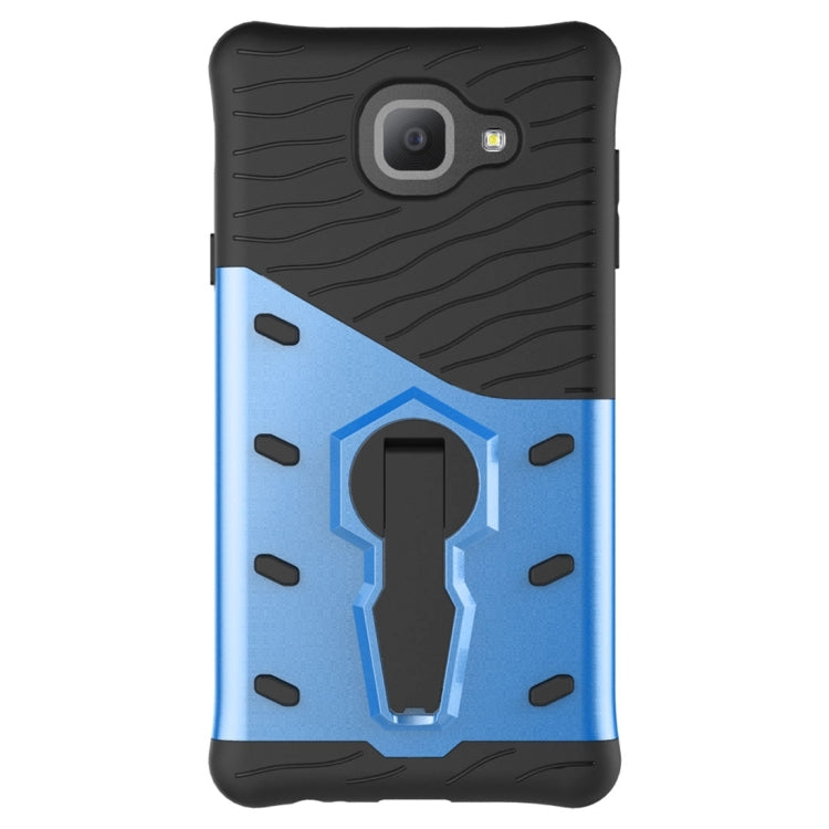 For Galaxy J7 Max PC + TPU Dropproof Sniper Hybrid Protective Back Cover Case with 360 Degree Rotation Holder