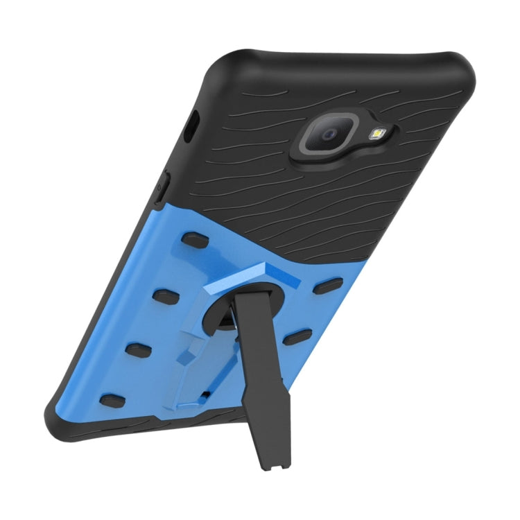 For Galaxy J7 Max PC + TPU Dropproof Sniper Hybrid Protective Back Cover Case with 360 Degree Rotation Holder