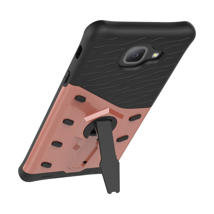 For Galaxy J7 Max PC + TPU Dropproof Sniper Hybrid Protective Back Cover Case with 360 Degree Rotation Holder