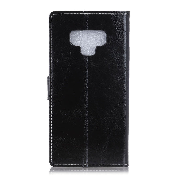 Retro Crazy Horse Texture Horizontal Flip Leather Case for Galaxy Note 9, with Holder & Card Slots & Photo Frame