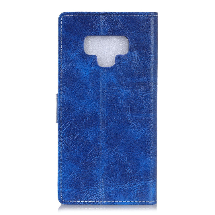 Retro Crazy Horse Texture Horizontal Flip Leather Case for Galaxy Note 9, with Holder & Card Slots & Photo Frame