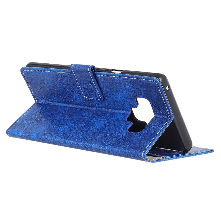 Retro Crazy Horse Texture Horizontal Flip Leather Case for Galaxy Note 9, with Holder & Card Slots & Photo Frame