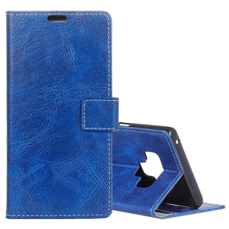 Retro Crazy Horse Texture Horizontal Flip Leather Case for Galaxy Note 9, with Holder & Card Slots & Photo Frame