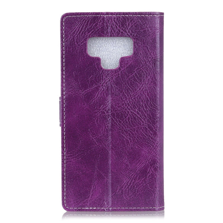 Retro Crazy Horse Texture Horizontal Flip Leather Case for Galaxy Note 9, with Holder & Card Slots & Photo Frame