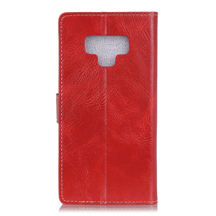 Retro Crazy Horse Texture Horizontal Flip Leather Case for Galaxy Note 9, with Holder & Card Slots & Photo Frame