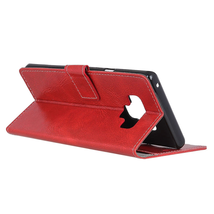 Retro Crazy Horse Texture Horizontal Flip Leather Case for Galaxy Note 9, with Holder & Card Slots & Photo Frame