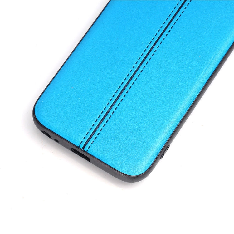 For Galaxy J3 (2017) / J330 (EU Version) Plain Weave Texture Leather Surface Protective Back Cover Case