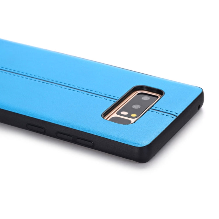 For Galaxy Note 8 Plain Weave Texture Leather Surface Protective Back Cover Case