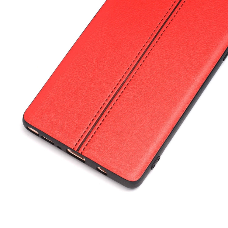 For Galaxy Note 8 Plain Weave Texture Leather Surface Protective Back Cover Case