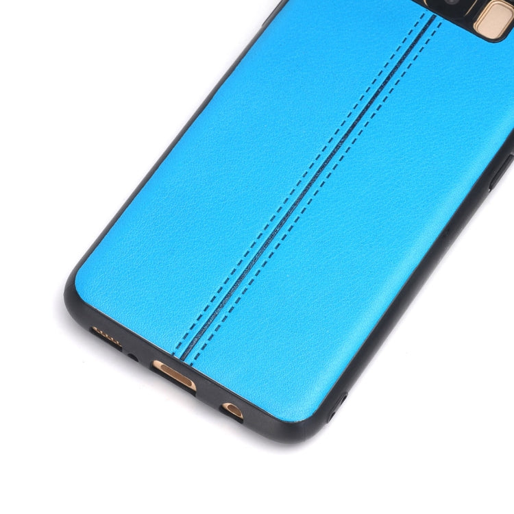 For Galaxy S8 + / G955 Plain Weave Texture Leather Surface Protective Back Cover Case