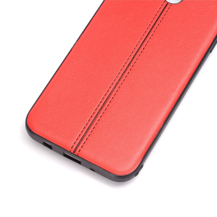 For Galaxy J7 (2017) / J730 (EU Version) Plain Weave Texture Leather Surface Protective Back Cover Case