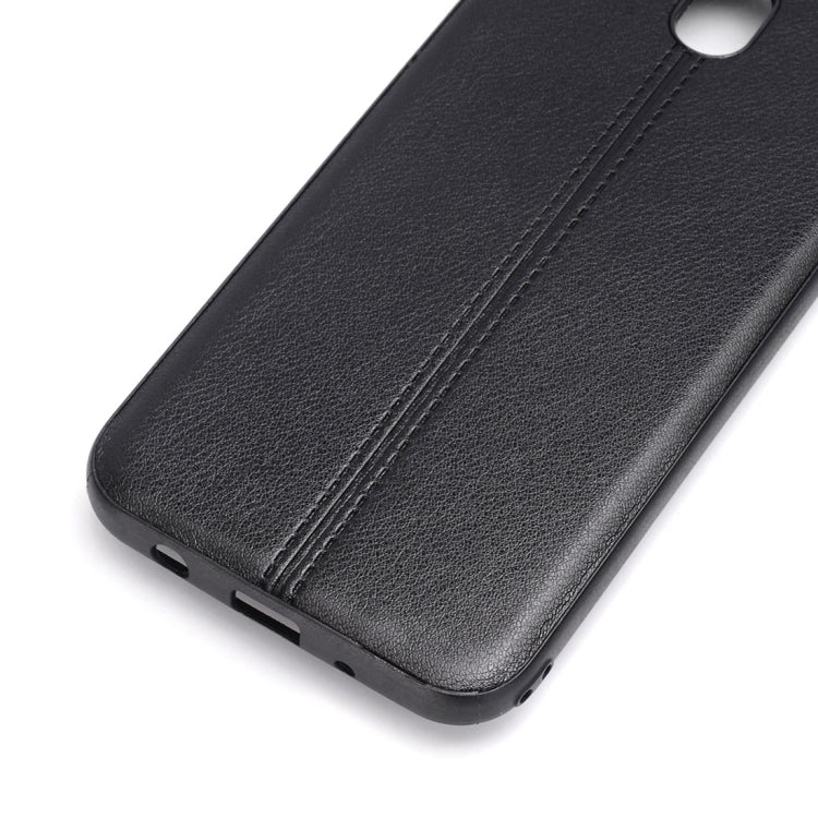 For Galaxy J5 (2017) / J530 (EU Version) Plain Weave Texture Leather Surface Protective Back Cover Case