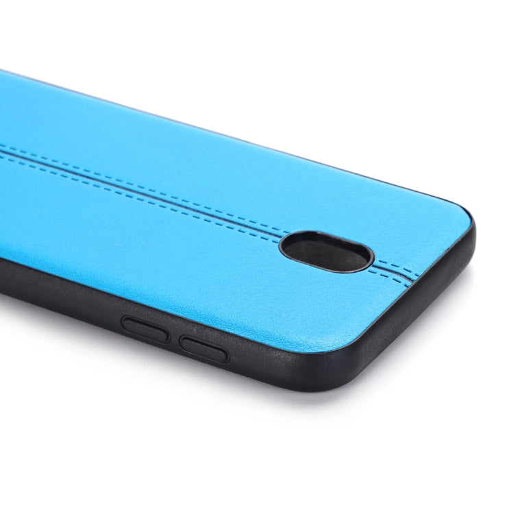 For Galaxy J5 (2017) / J530 (EU Version) Plain Weave Texture Leather Surface Protective Back Cover Case