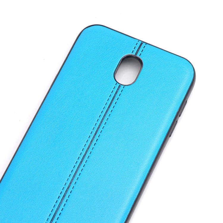For Galaxy J5 (2017) / J530 (EU Version) Plain Weave Texture Leather Surface Protective Back Cover Case