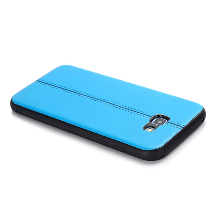 For Galaxy A3 (2017) Plain Weave Texture Leather Surface Protective Back Cover Case