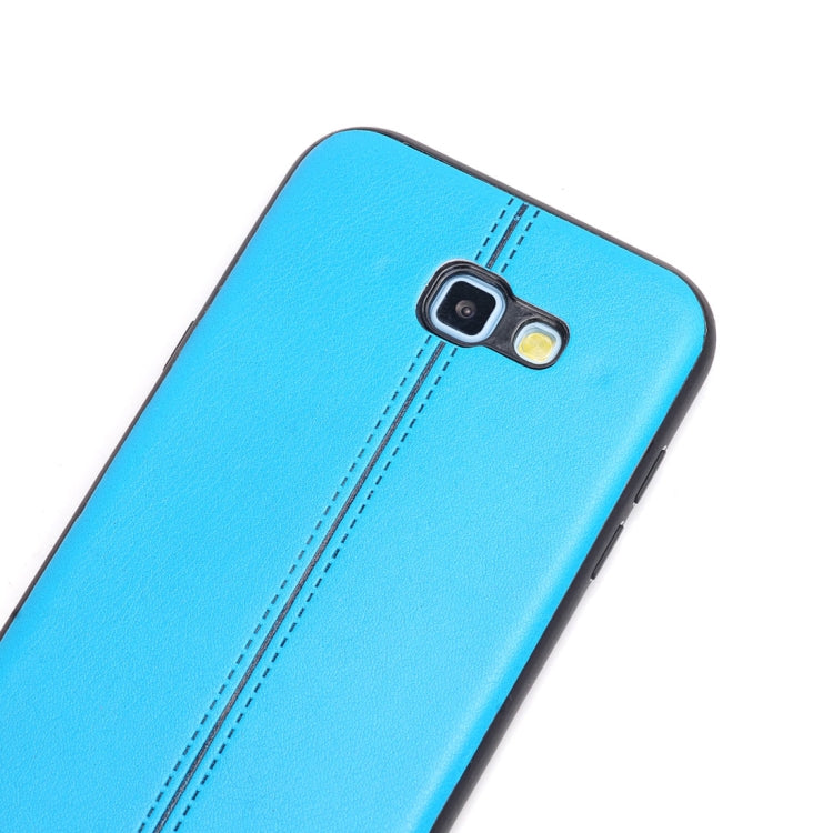 For Galaxy A5 (2017) Plain Weave Texture Leather Surface Protective Back Cover Case