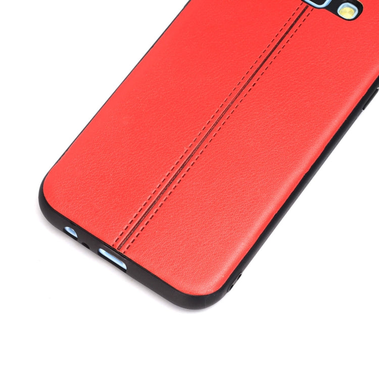 For Galaxy A5 (2017) Plain Weave Texture Leather Surface Protective Back Cover Case