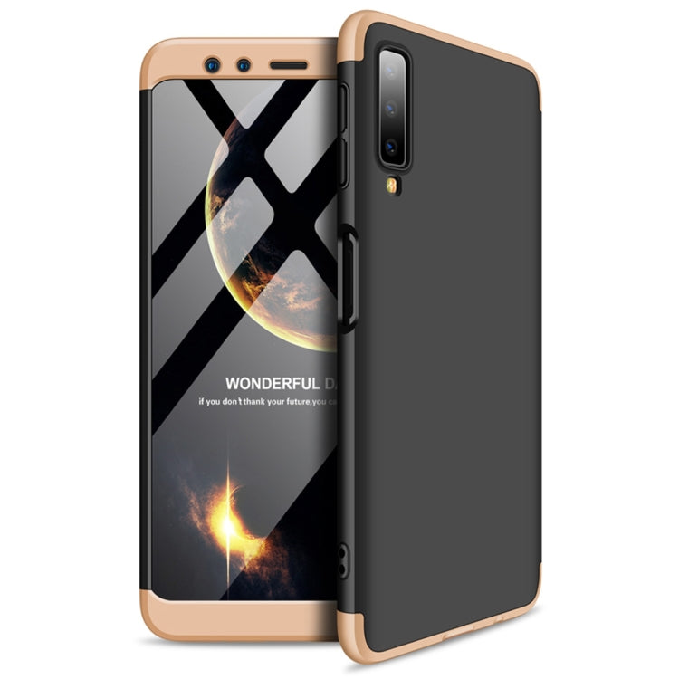 GKK Three Stage Splicing Full Coverage PC Case for Samsung Galaxy A7 (2018)