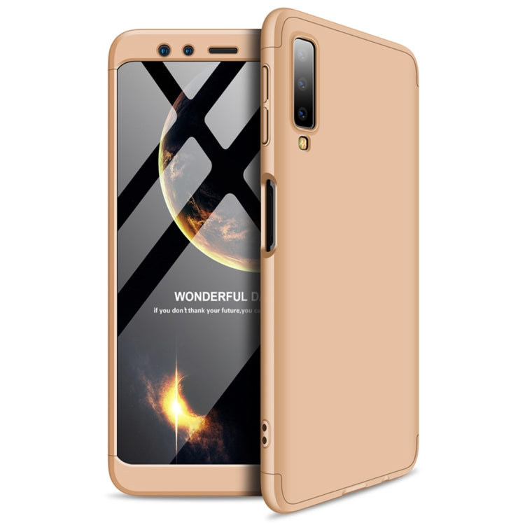 GKK Three Stage Splicing Full Coverage PC Case for Samsung Galaxy A7 (2018)