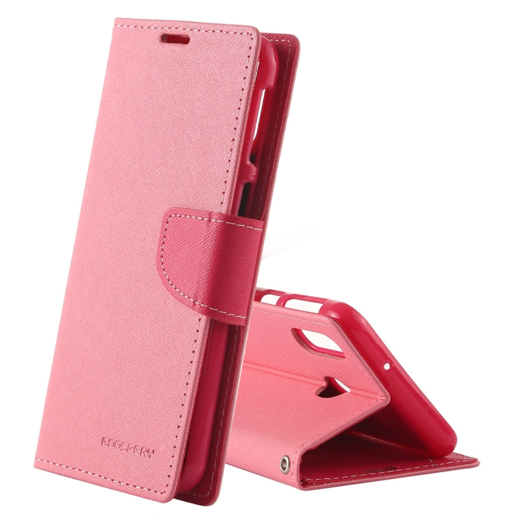 GOOSPERY FANCY DIARY Horizontal Flip PU Leather Case for Galaxy M20, with Holder & Card Slots & Wallet