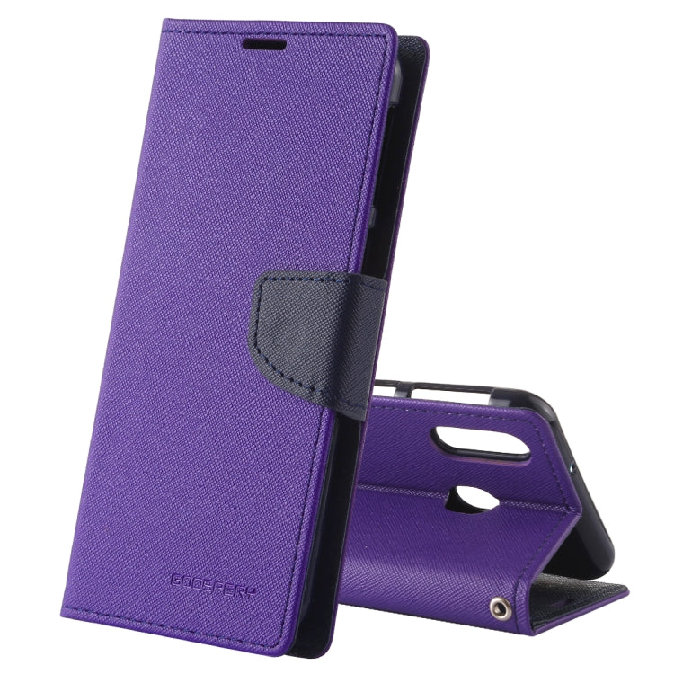 GOOSPERY FANCY DIARY Horizontal Flip PU Leather Case for Galaxy M20, with Holder & Card Slots & Wallet