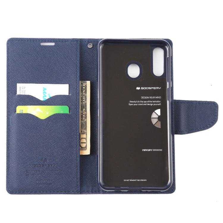 GOOSPERY FANCY DIARY Horizontal Flip PU Leather Case for Galaxy M20, with Holder & Card Slots & Wallet