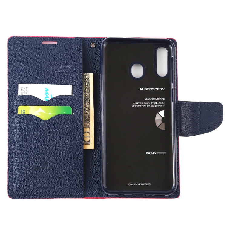 GOOSPERY FANCY DIARY Horizontal Flip PU Leather Case for Galaxy M20, with Holder & Card Slots & Wallet