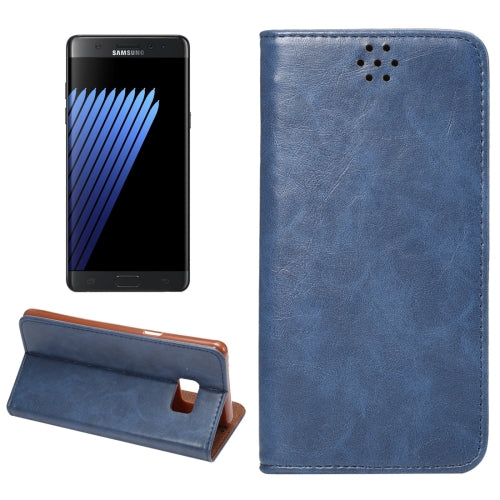 For Galaxy Note 7 / N930 Crazy Horse Texture Magnetic Adsorption Horizontal Flip Leather Case with Card Slot & Holder