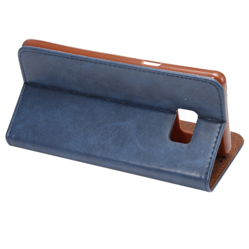 For Galaxy Note 7 / N930 Crazy Horse Texture Magnetic Adsorption Horizontal Flip Leather Case with Card Slot & Holder
