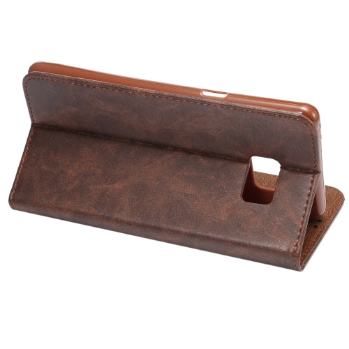 For Galaxy Note 7 / N930 Crazy Horse Texture Magnetic Adsorption Horizontal Flip Leather Case with Card Slot & Holder