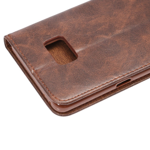 For Galaxy Note 7 / N930 Crazy Horse Texture Magnetic Adsorption Horizontal Flip Leather Case with Card Slot & Holder