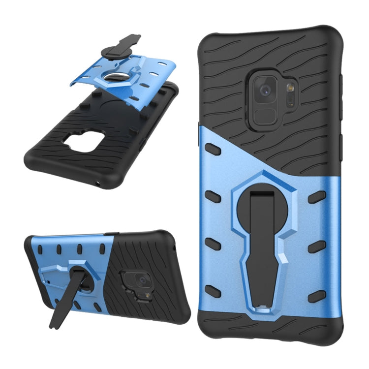 For Galaxy S9 TPU + PC Shockproof Protective Back Case with 360 Degree Rotatable Holder
