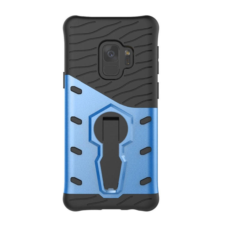 For Galaxy S9 TPU + PC Shockproof Protective Back Case with 360 Degree Rotatable Holder
