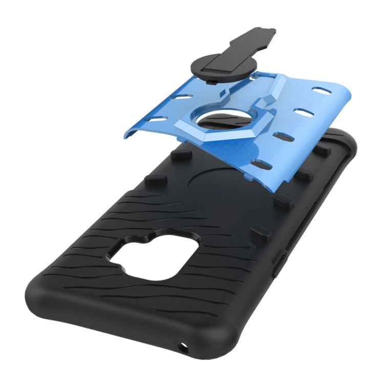 For Galaxy S9 TPU + PC Shockproof Protective Back Case with 360 Degree Rotatable Holder