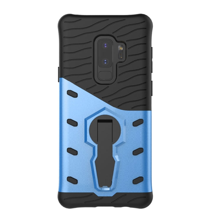 For Galaxy S9+ TPU + PC Shockproof Protective Back Case with 360 Degree Rotatable Holder