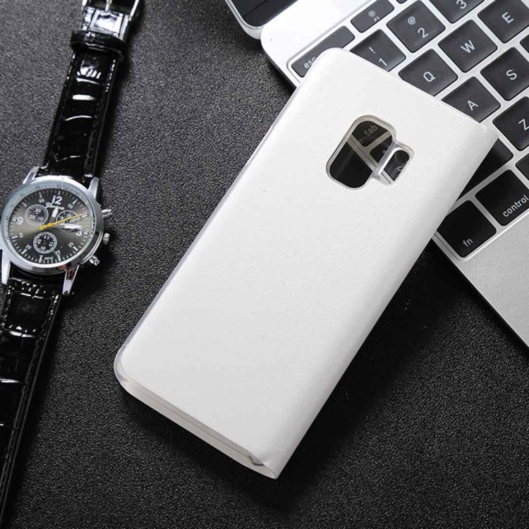 For Galaxy S9 Litchi Texture Horizontal Flip Leather Case with Call Display ID