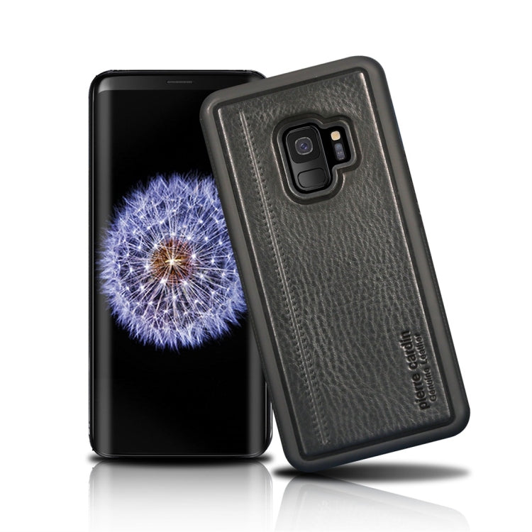 Pierre Cardin PCS-S02 Shockproof TPU + Leather Protective Case for Galaxy S9
